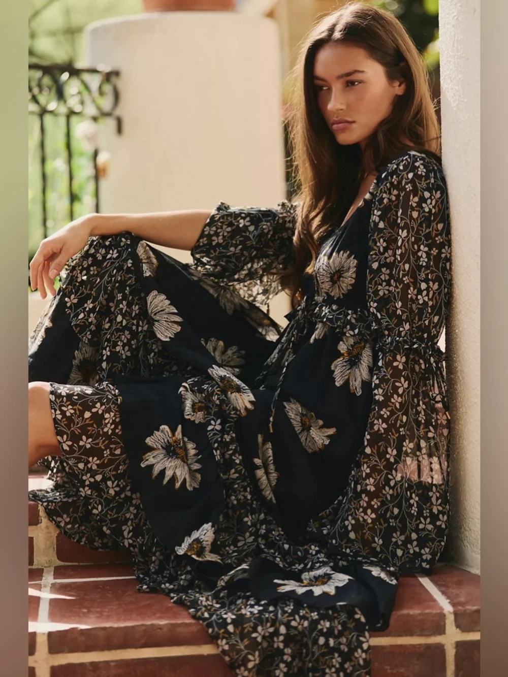 NWT Free People Calypso Floral Maxi Dress - Picture 4 of 7